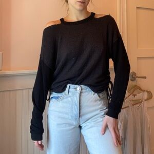 REVOLVE Vintage Havana Black Cutout Sweater